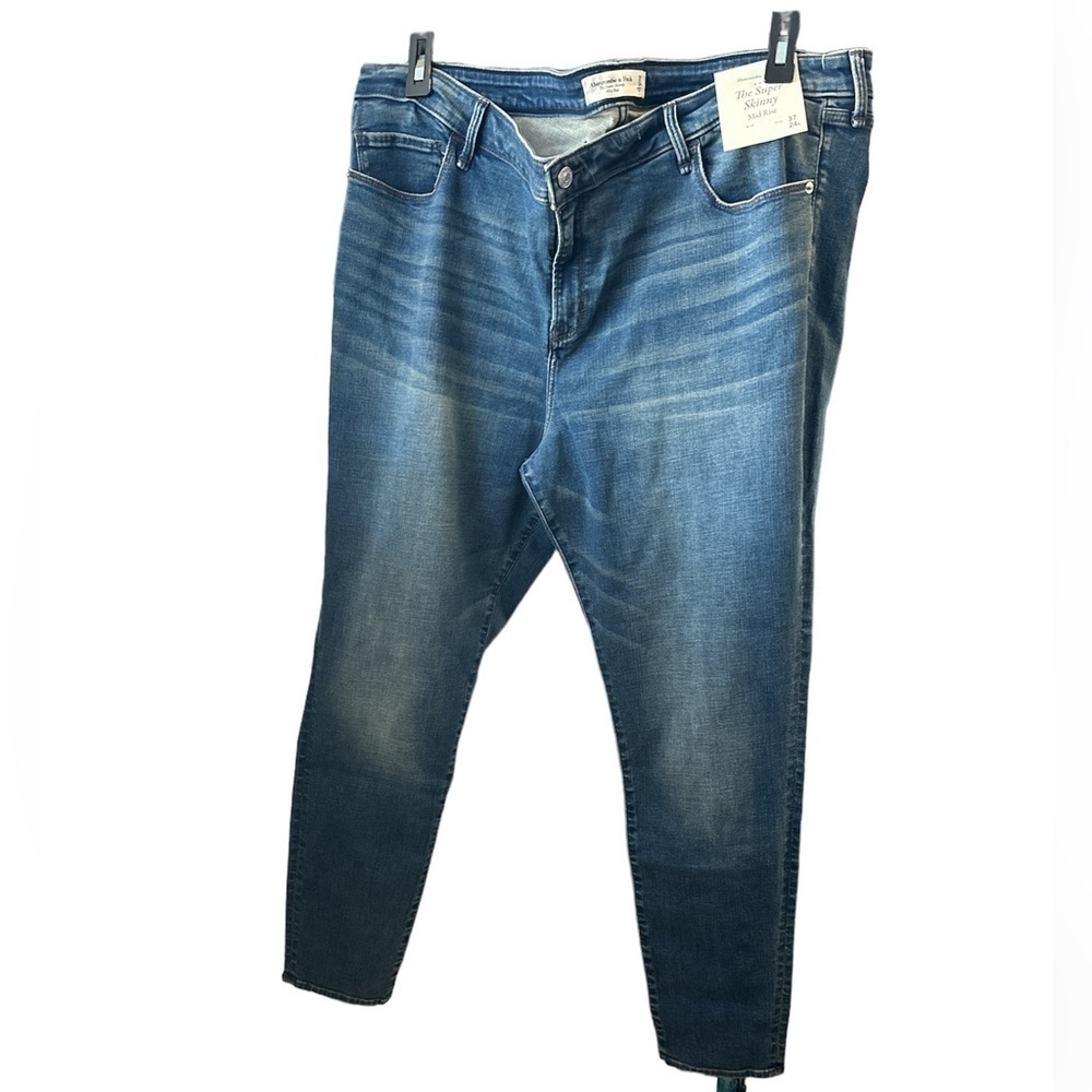 NEW Abercrombie & Fitch‎ The Super Skinny Mid Rise Jeans